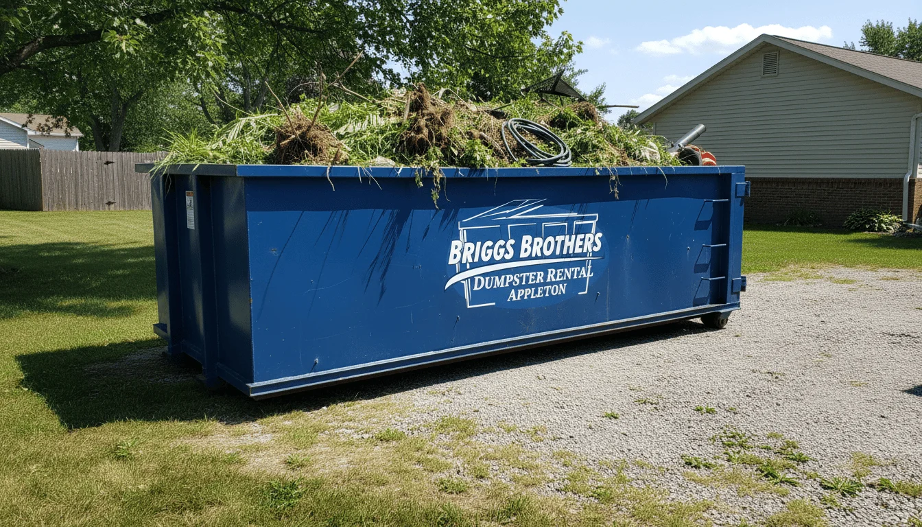 Yard Waste Dumpster Rental Appleton WI-img