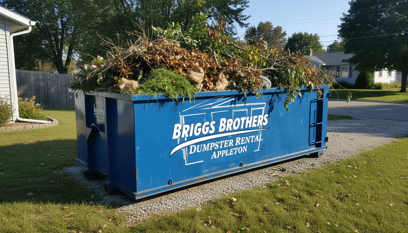Yard Waste Dumpster Rental Appleton-img